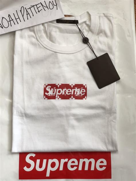 supreme lv cloth|authentic supreme t shirts.